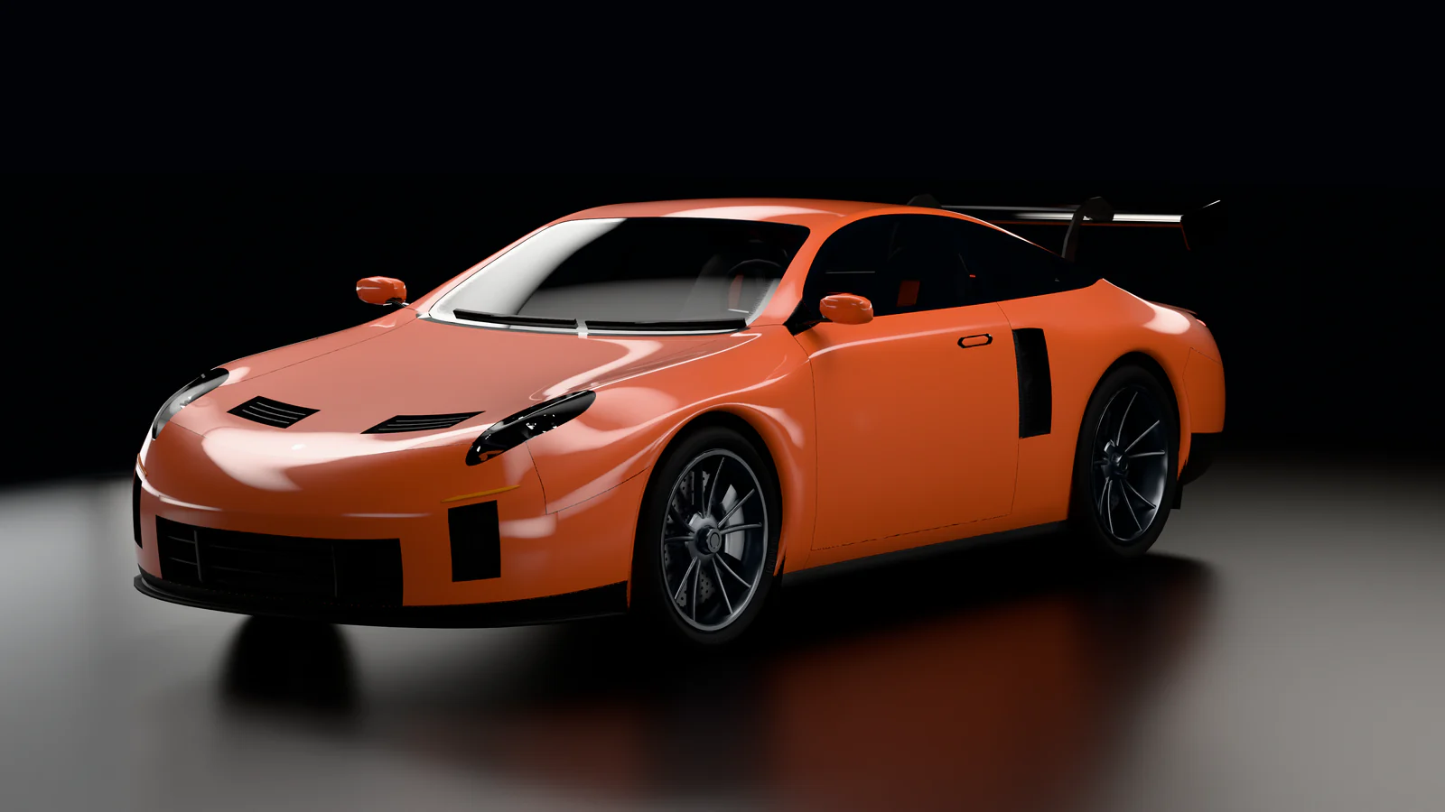 游戏可用版的 3D-Agent GT，原来的橙色涂装
