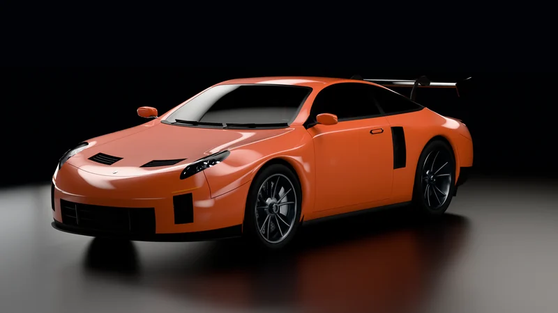 The coupe, built from scratch, then redesigned · Redesigned