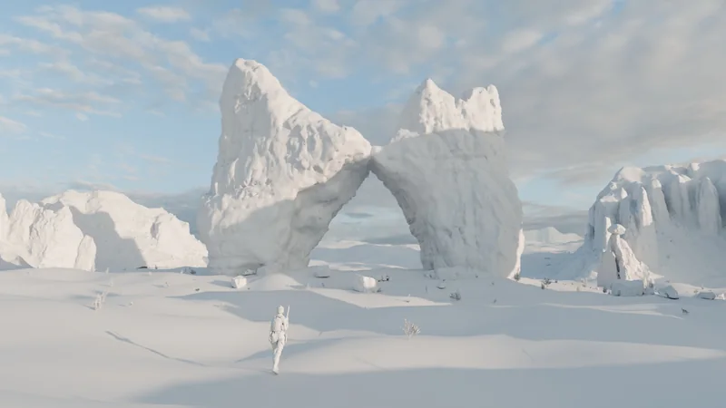 Toward the arch · Clay